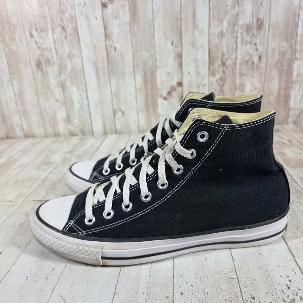 Converse Chuck Taylor All Star High Top Black White Mens 9 Womens 11 Sneaker